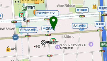 吉野家 栄トリッドスクエア店の地図画像