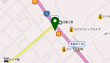吉野家 北本本宿店の地図画像