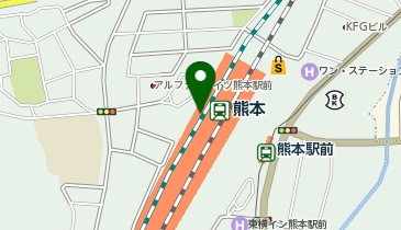 吉野家 熊本駅店の地図画像