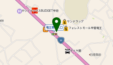 吉野家 フォレストモール甲斐竜王店の地図画像
