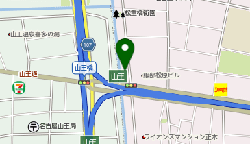 吉野家 山王橋店の地図画像
