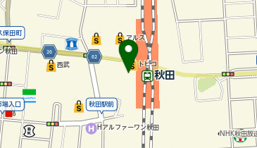 吉野家 秋田駅ビルトピコ店の地図画像