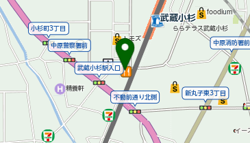 吉野家 武蔵小杉南口店の地図画像