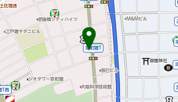 吉野家 肥後橋店の地図画像