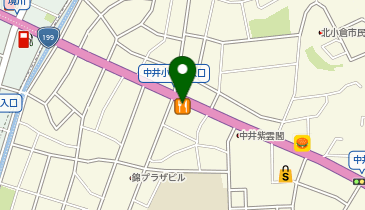 吉野家 小倉中井店の地図画像