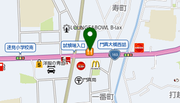 吉野家 163号線門真店の地図画像