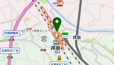 吉野家 JR拝島駅店の地図画像