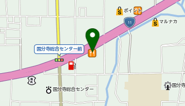 吉野家 11号線国分寺店の地図画像