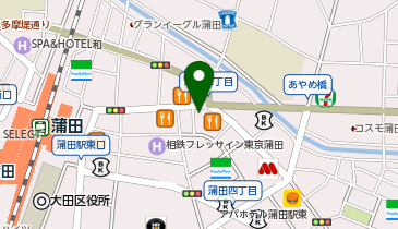 吉野家 蒲田東口店の地図画像