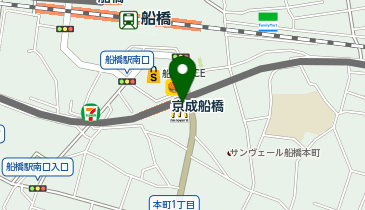吉野家 京成船橋店の地図画像