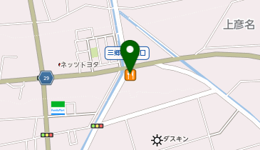 吉野家 三郷上彦名店の地図画像