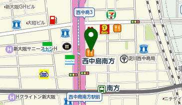 吉野家 西中島南方駅前店の地図画像