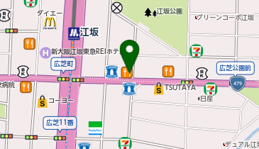吉野家 江坂駅東店の地図画像