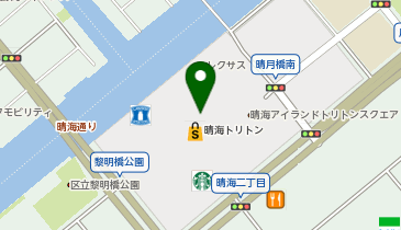 吉野家 晴海トリトンスクエア店の地図画像