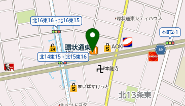 吉野家 環状通東店の地図画像