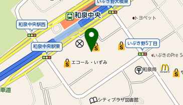 吉野家 エコールいずみ店の地図画像