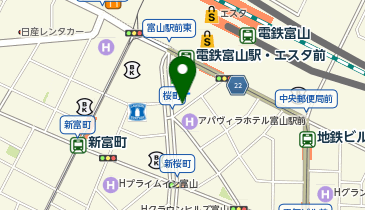 吉野家 富山駅前店の地図画像