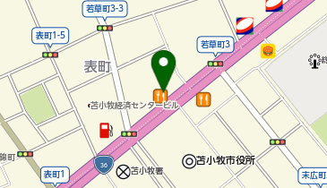 吉野家 36号線苫小牧店の地図画像
