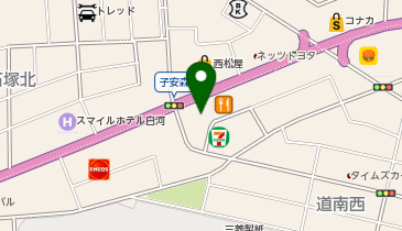 吉野家 4号線新白河店の地図画像