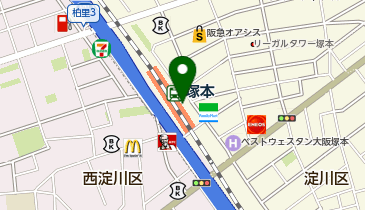 吉野家 JR塚本駅店の地図画像