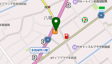 吉野家 45号線多賀城八幡店の地図画像
