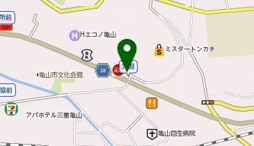 吉野家 亀山店の地図画像