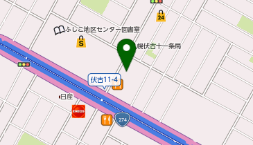 吉野家 札幌伏古店の地図画像