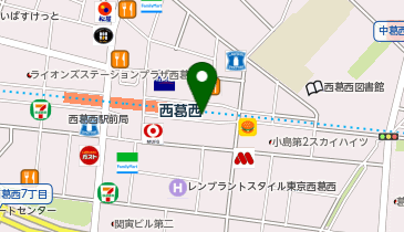 吉野家 西葛西駅1番街店の地図画像
