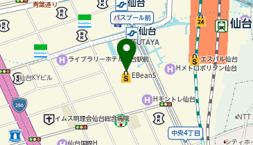 吉野家 仙台イービーンズ店の地図画像