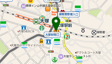 吉野家 大塚店の地図画像