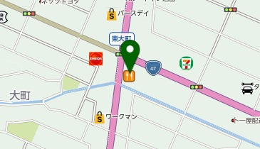 吉野家 7号線酒田東町店の地図画像