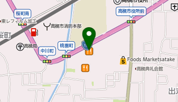 吉野家 171号線高槻市役所前店の地図画像