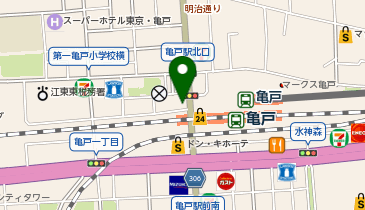 吉野家 亀戸駅前店の地図画像