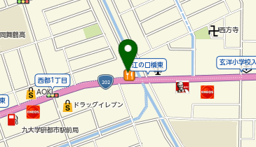 吉野家 202号線今宿店の地図画像