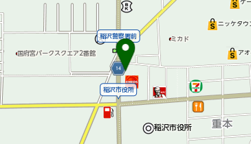 吉野家 稲沢市役所前店の地図画像