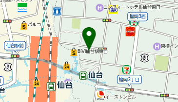 吉野家 仙台駅東口店の地図画像