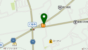 吉野家 寝屋川仁和寺店の地図画像