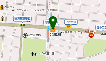 吉野家 北綾瀬店の地図画像