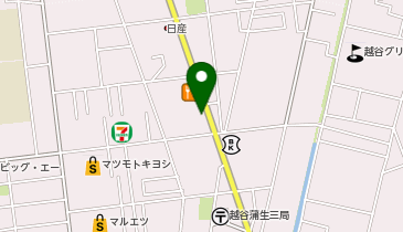 とりサブロー越谷蒲生店の地図画像