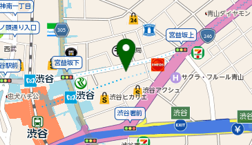 京都北白川ラーメン魁力屋 渋谷宮益坂店の地図画像