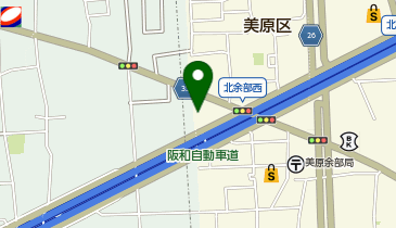 京都北白川ラーメン魁力屋 美原店の地図画像