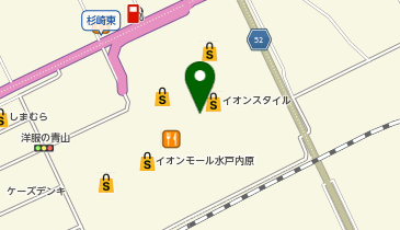 京都北白川ラーメン魁力屋 イオンモール水戸内原店の地図画像