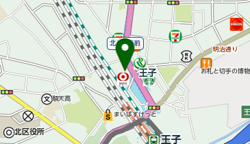 ティップネス王子24hoursの地図画像