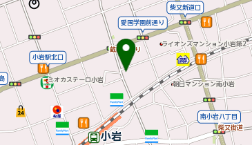 ティップネス小岩の地図画像