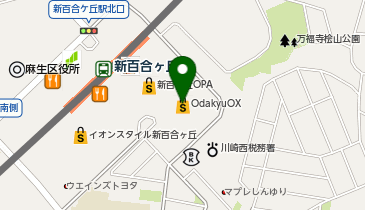 ティップネス新百合ヶ丘の地図画像