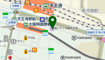 ティップネス天王寺の地図画像