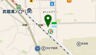 ファストジム24溝の口店の地図画像