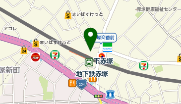 FASTGYM24 下赤塚の地図画像