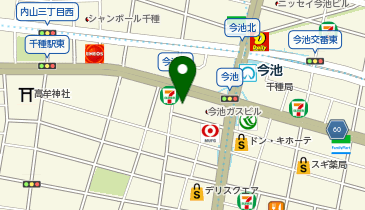 FASTGYM24 今池の地図画像