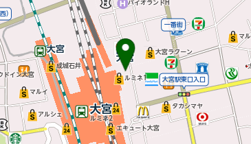 ドトール珈琲農園 大宮駅東口店の地図画像